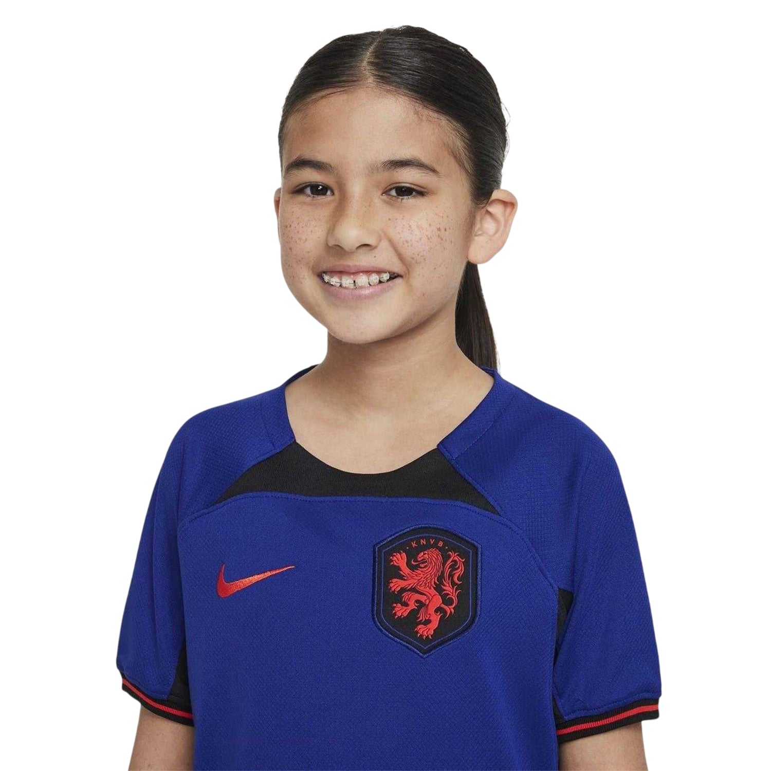 Deep Royal Blue - Side - KNVB Netherlands Girls Dri-FIT Away Jersey