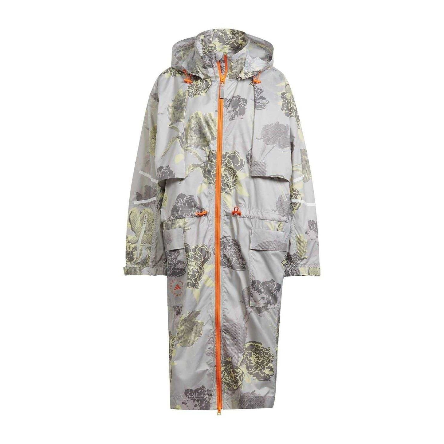 Chalk Print - Front - Adidas Womens-Ladies Stella McCartney Floral Parka