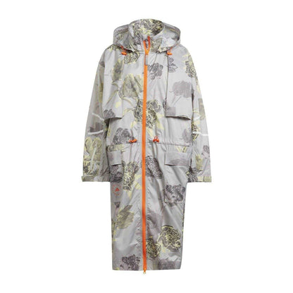 Chalk Print - Front - Adidas Womens-Ladies Stella McCartney Floral Parka