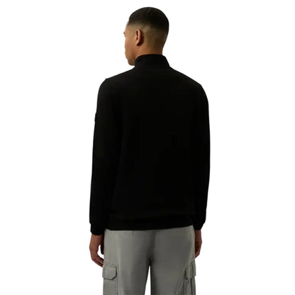 Black - Back - Patrick Mens Quarter Zip Regular Long-Sleeved Sweatshirt