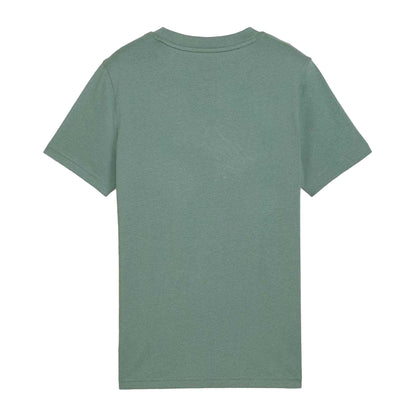 Green - Back - Puma Childrens-Kids Script T-Shirt