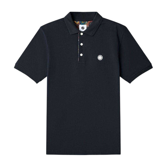 Black - Front - Pretty Green Mens House Paisley Polo Shirt