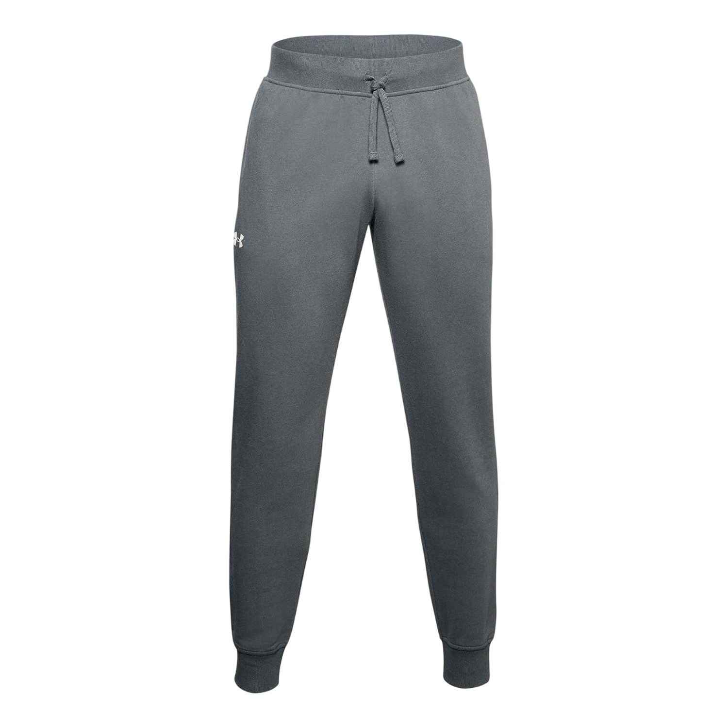 Grey - Front - Under Armour Mens Rival Fleece Joggers
