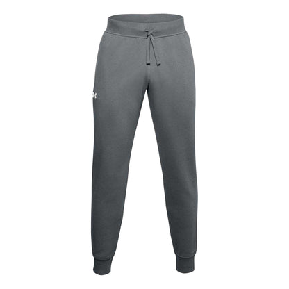 Grey - Front - Under Armour Mens Rival Fleece Joggers