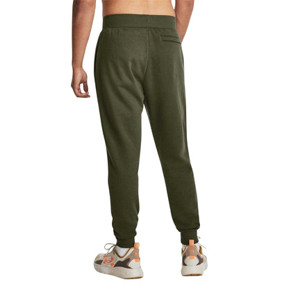 Marine OD Green - Back - Under Armour Mens Rival Fleece Joggers