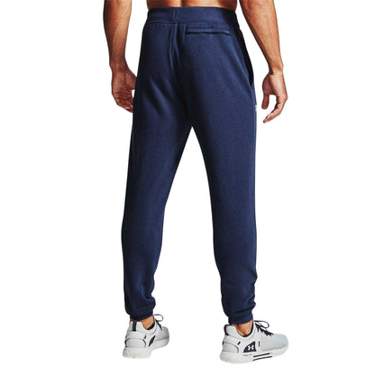 Midnight Navy - Back - Under Armour Mens Rival Fleece Joggers