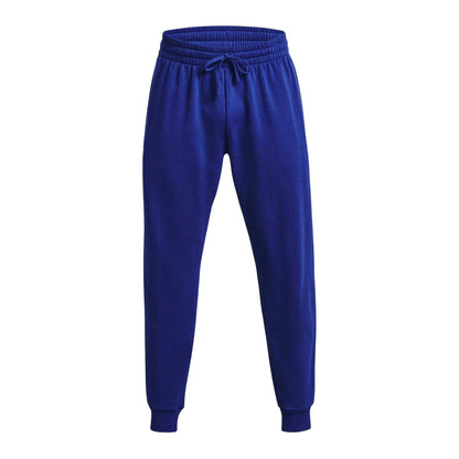Dark Blue - Front - Under Armour Mens Rival Fleece Joggers