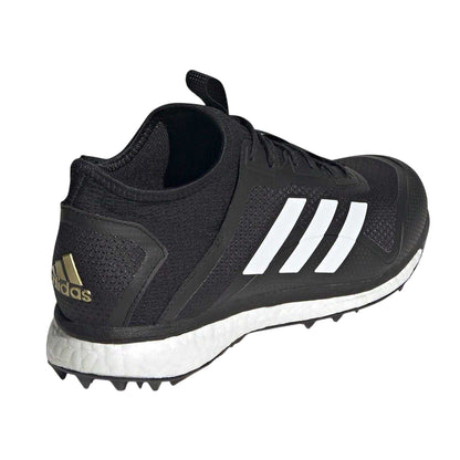 Black-White - Back - Adidas Womens-Ladies Fabela X Empower Hockey Shoes