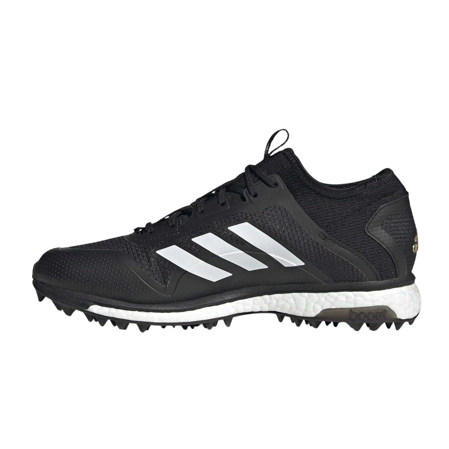Black-White - Side - Adidas Womens-Ladies Fabela X Empower Hockey Shoes