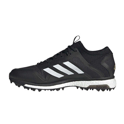 Black-White - Side - Adidas Womens-Ladies Fabela X Empower Hockey Shoes