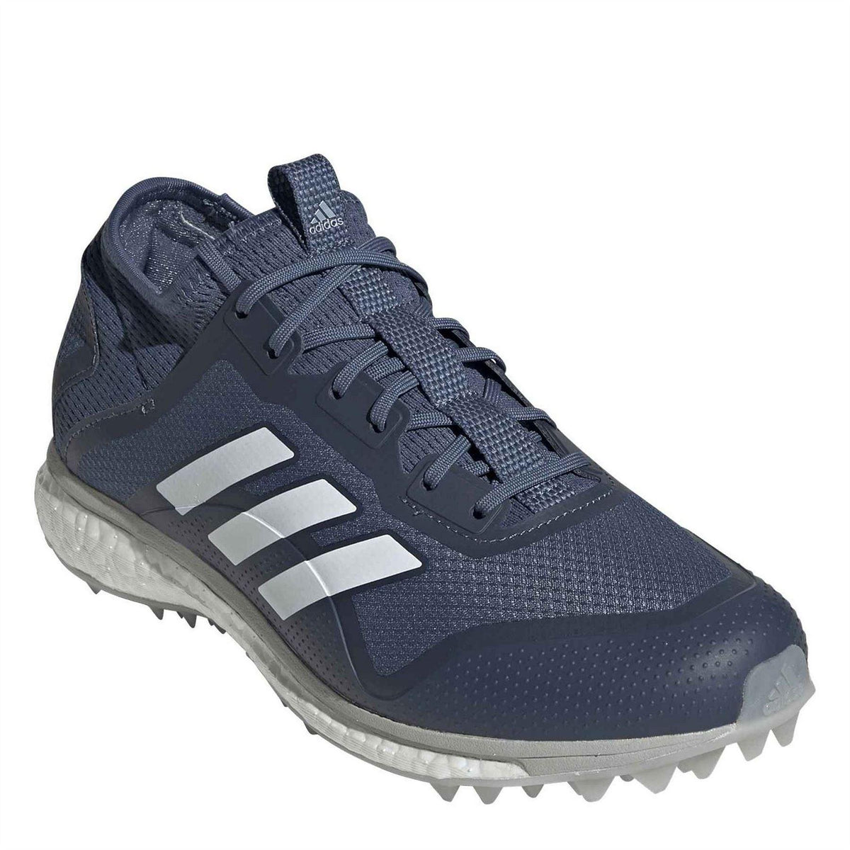 Blue - Side - Adidas Womens-Ladies Fabela X Empower Hockey Shoes