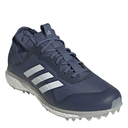 Blue - Side - Adidas Womens-Ladies Fabela X Empower Hockey Shoes