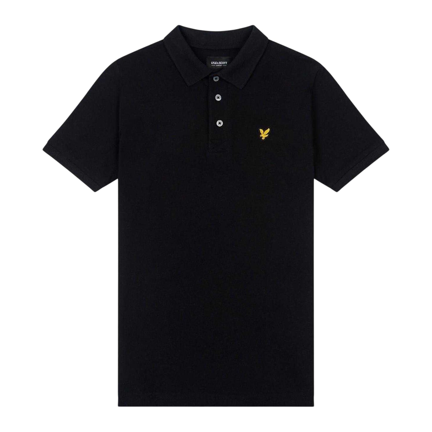 True Black - Front - Lyle & Scott Childrens-Kids Classic Polo Shirt