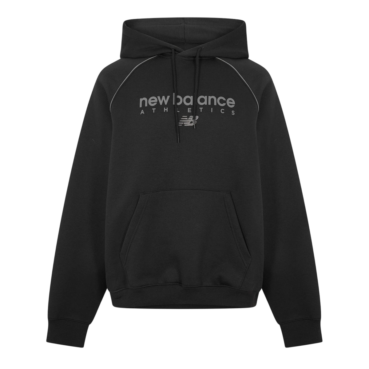 Black - Front - New Balance Unisex Adult Relaxed Fit Raglan Sweatshirt