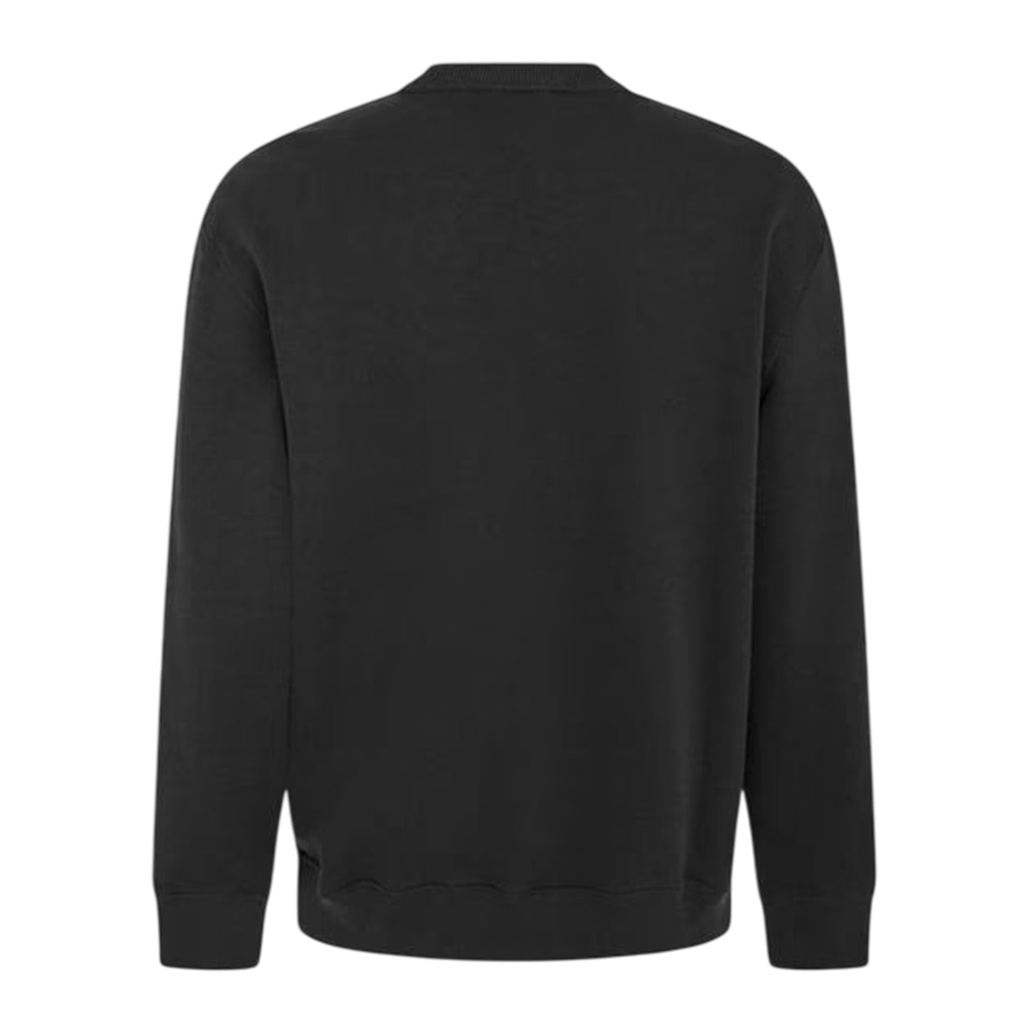 Black - Back - Calvin Klein Mens Monogram Ribbed Sweatshirt