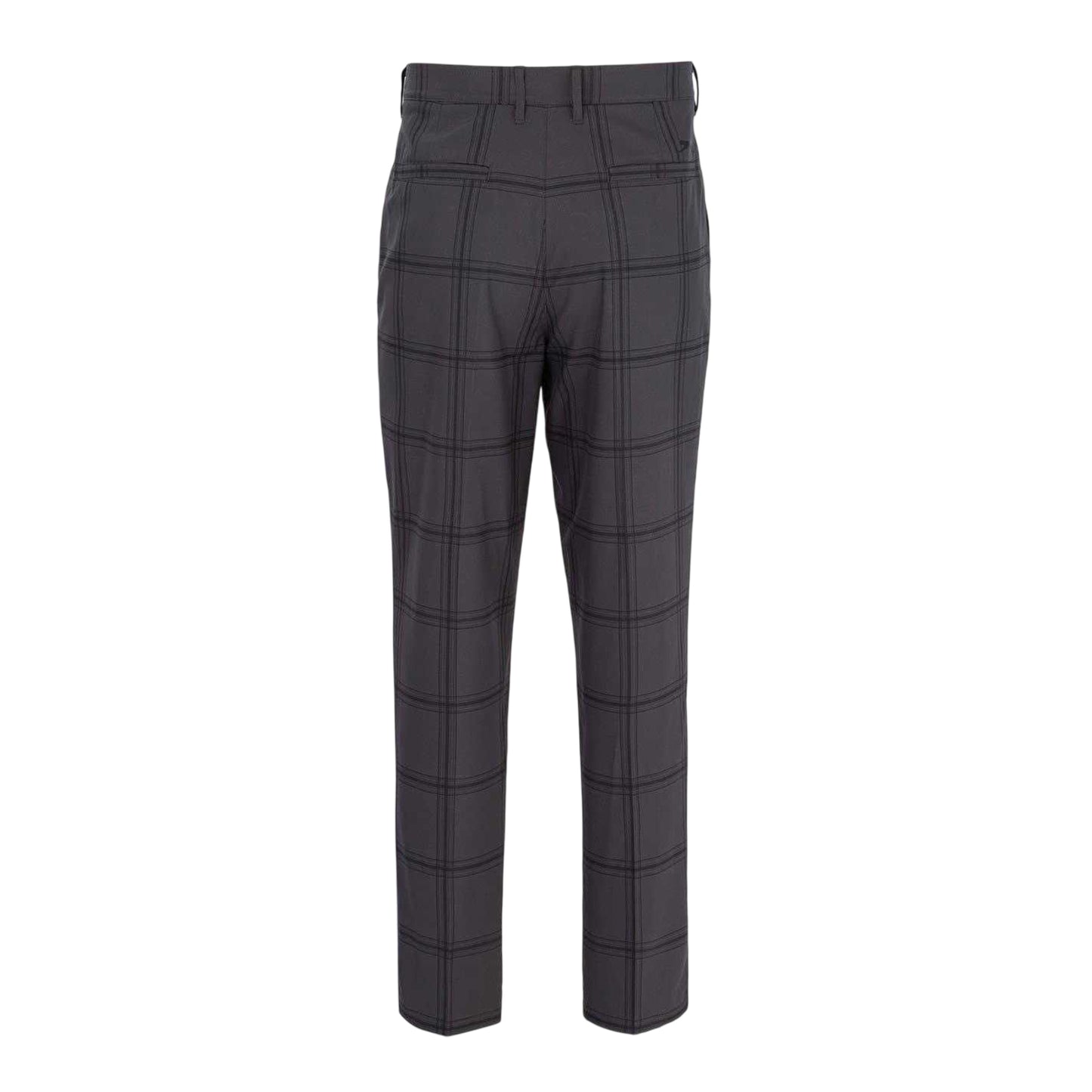 Charcoal - Back - Slazenger Mens Checked Golf Trousers
