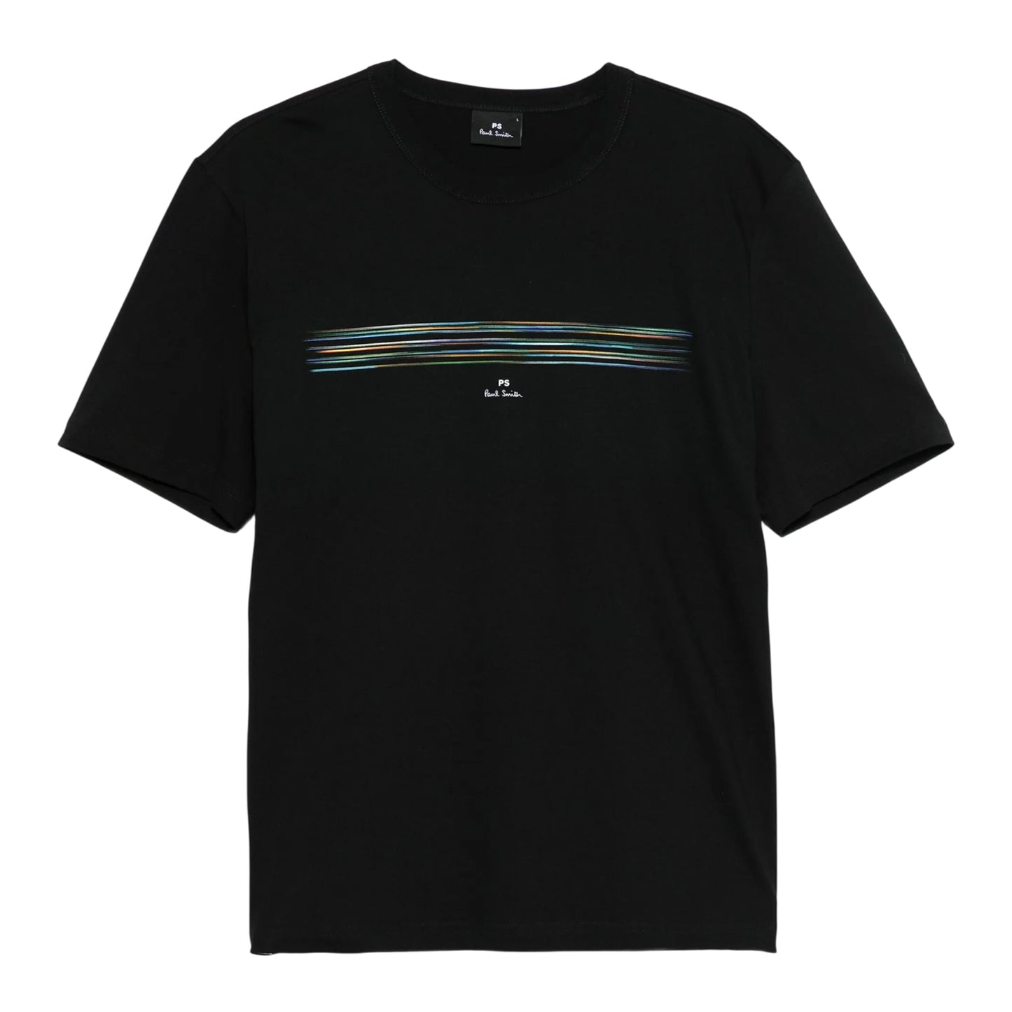 Black - Front - Paul Smith Mens Pinstripe T-Shirt