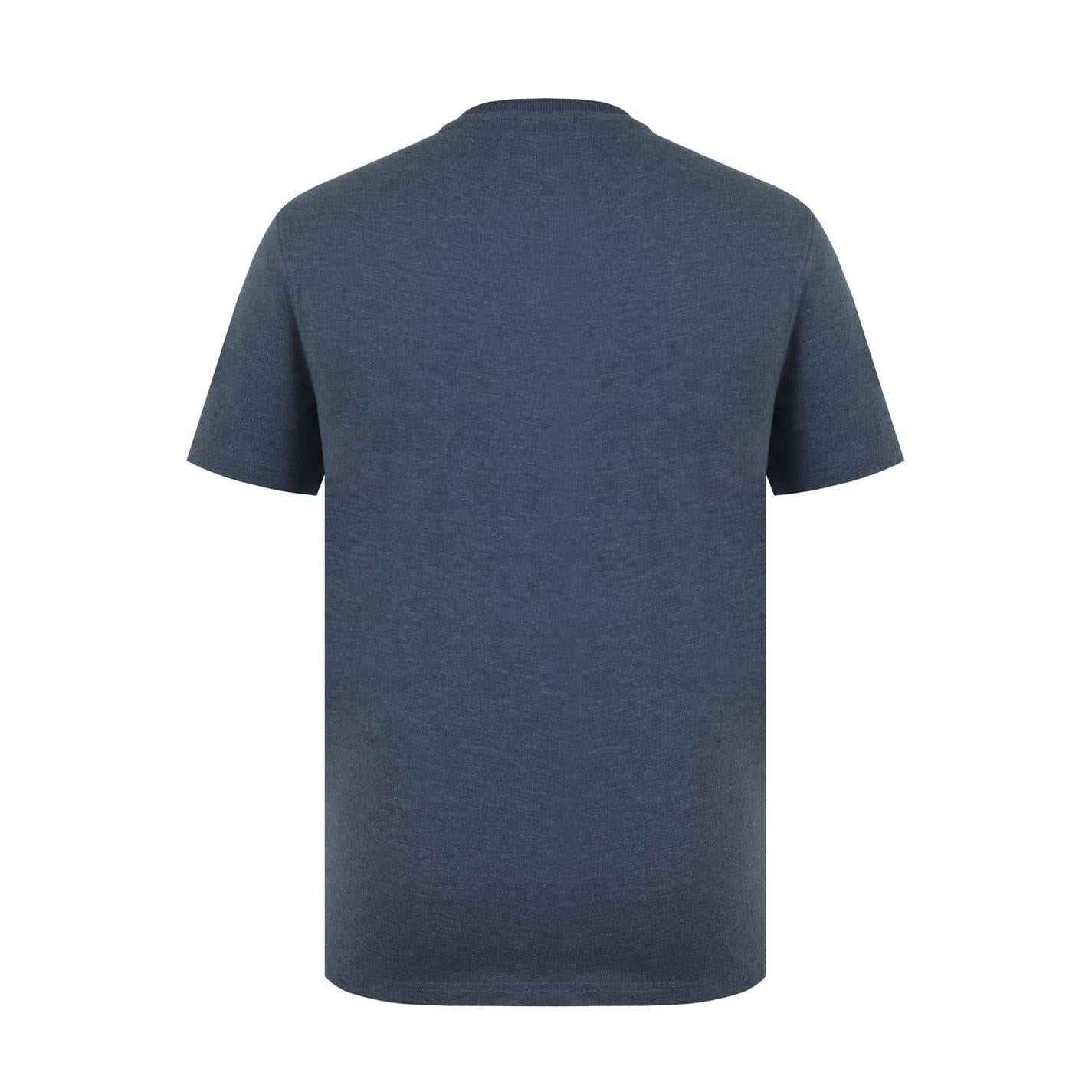 Charcoal - Back - Lonsdale Mens Geometric Logo T-Shirt