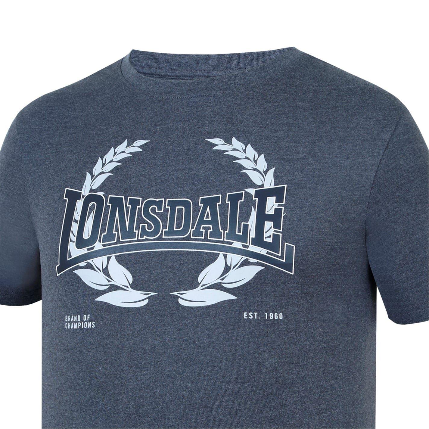 Laurel - Pack Shot - Lonsdale Mens Geometric Logo T-Shirt