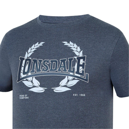 Laurel - Pack Shot - Lonsdale Mens Geometric Logo T-Shirt