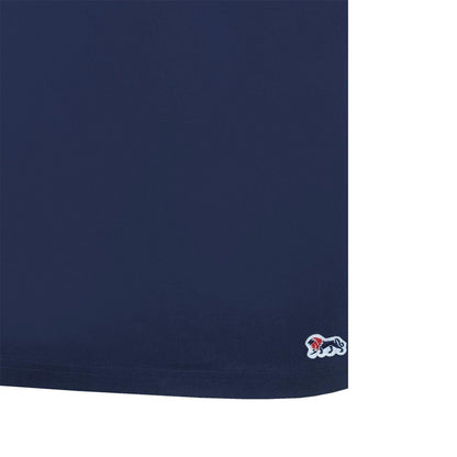 Navy - Pack Shot - Lonsdale Mens Geometric Logo T-Shirt
