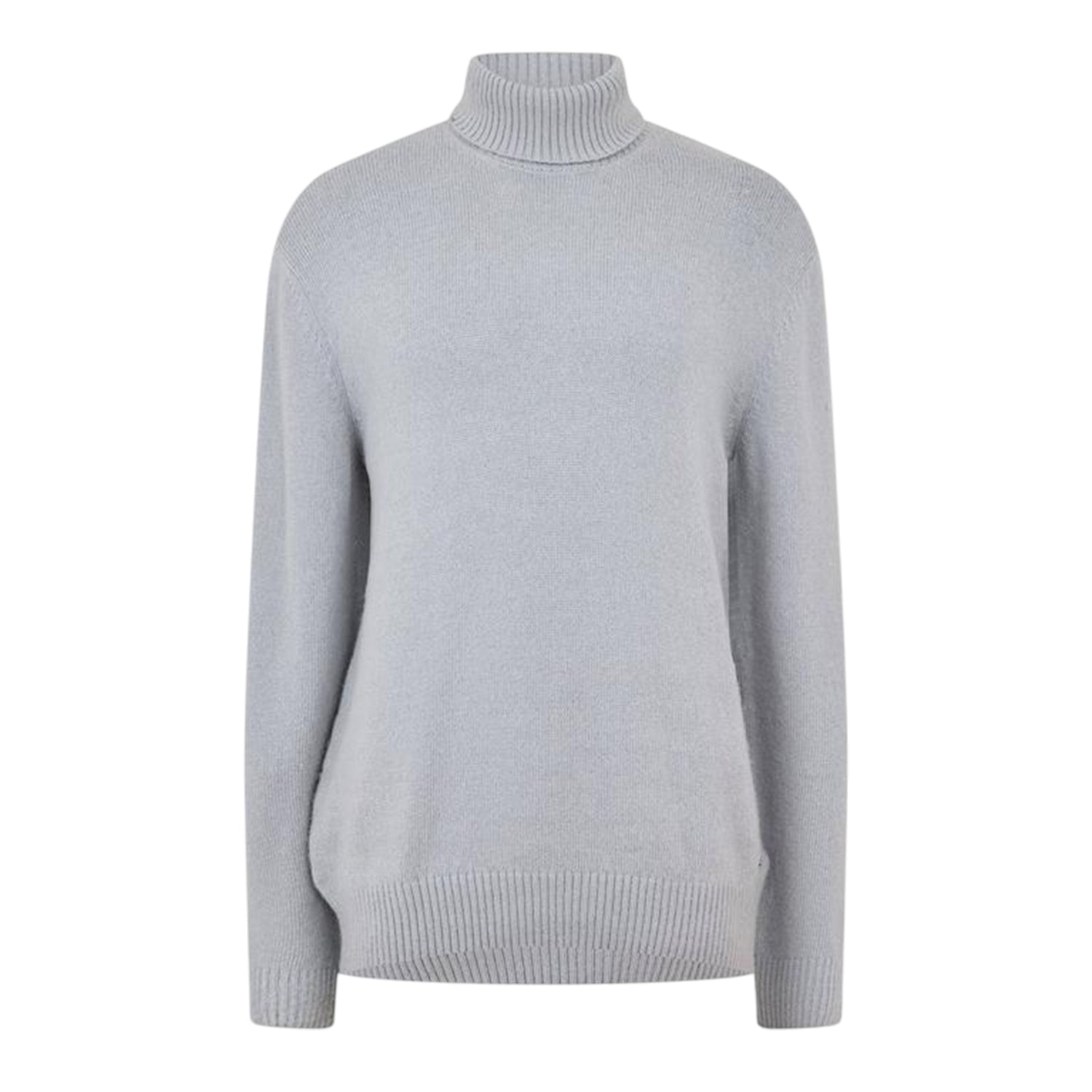 Silver - Front - Boss Unisex Adult Ribbed Cuff Sweatshirt