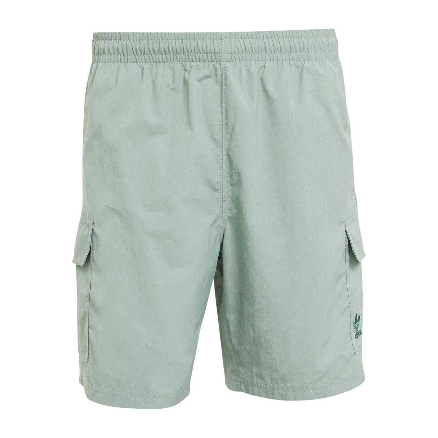 Silver Green - Front - Adidas Mens Originals Relaxed Fit Cargo Shorts