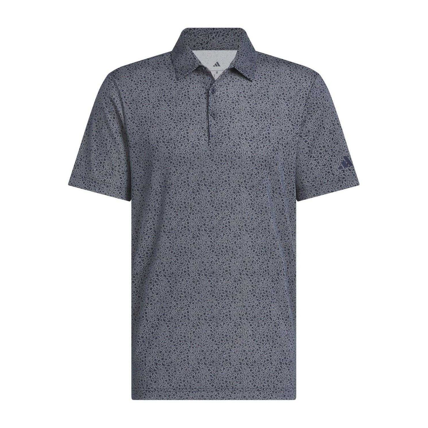 Navy - Front - Adidas Mens Ultimate Bunker Polo Shirt