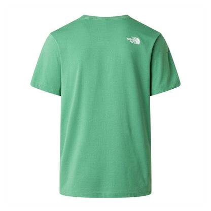 Algae Green - Back - The North Face Mens Fitted Short-Sleeved T-Shirt
