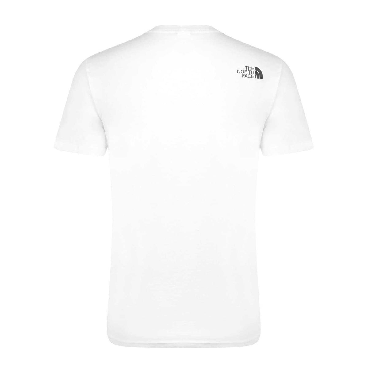 White - Back - The North Face Mens Fitted Short-Sleeved T-Shirt