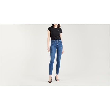 Denim - Lifestyle - Levis Womens-Ladies Mile High Cotton Blend Super Skinny Jeans