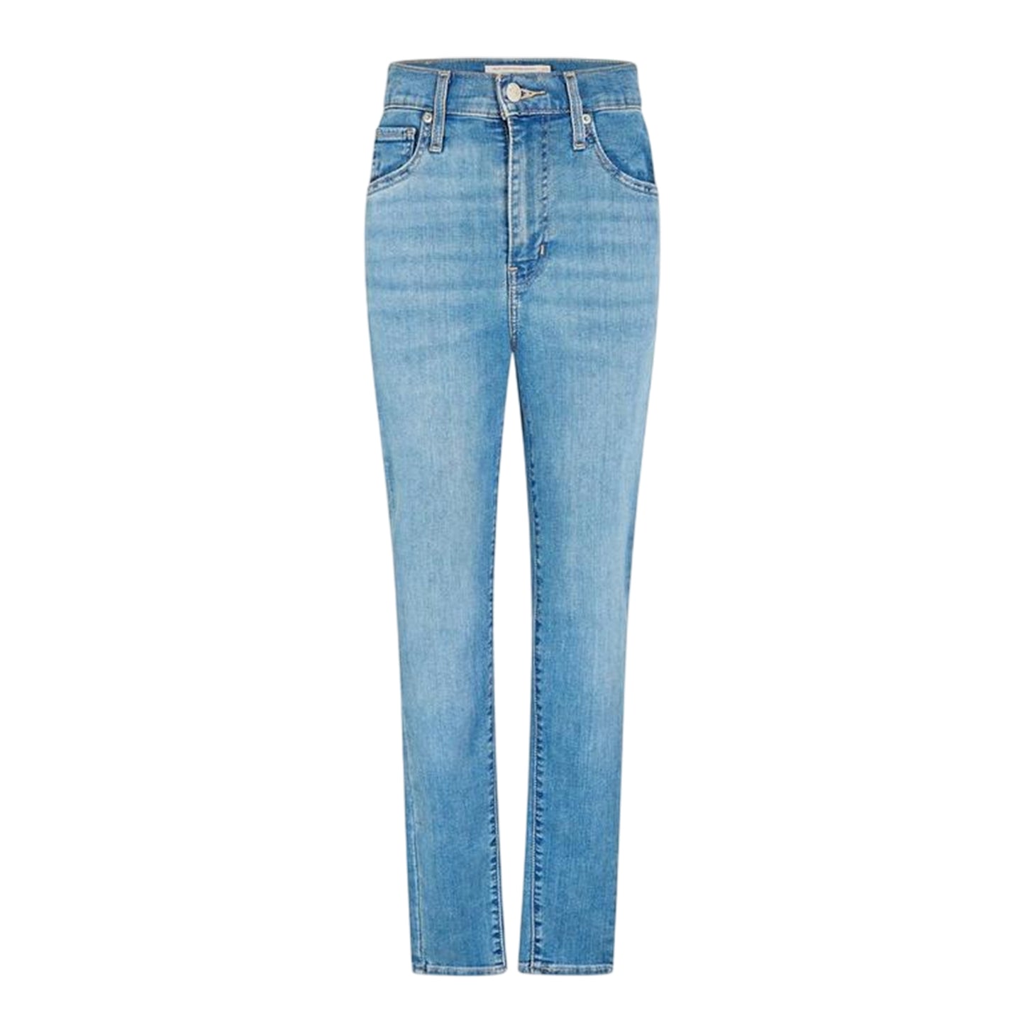Blue - Front - Levis Womens-Ladies Mile High Cotton Blend Super Skinny Jeans