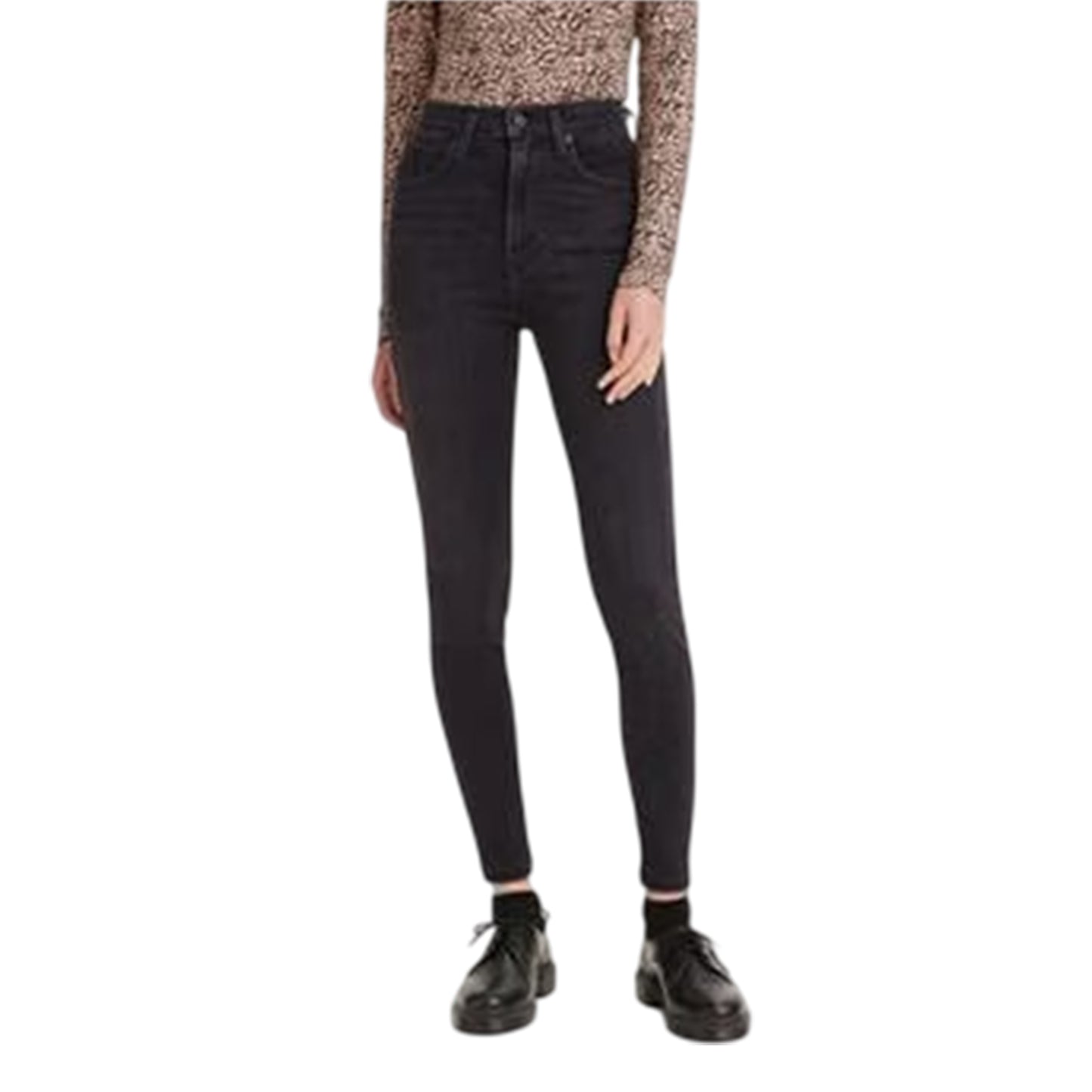 Dark Ground - Front - Levis Womens-Ladies Mile High Cotton Blend Super Skinny Jeans