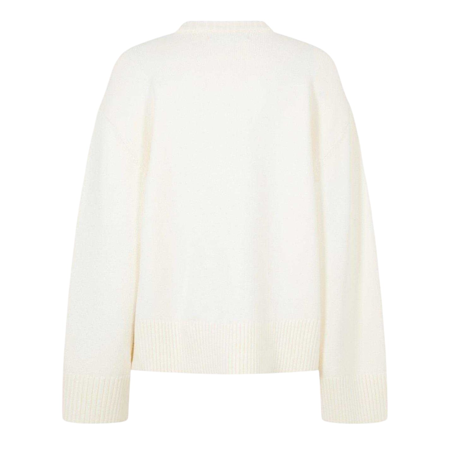 Vintage White - Back - Jack Wills Womens-Ladies Arched Logo Oversized Jumper