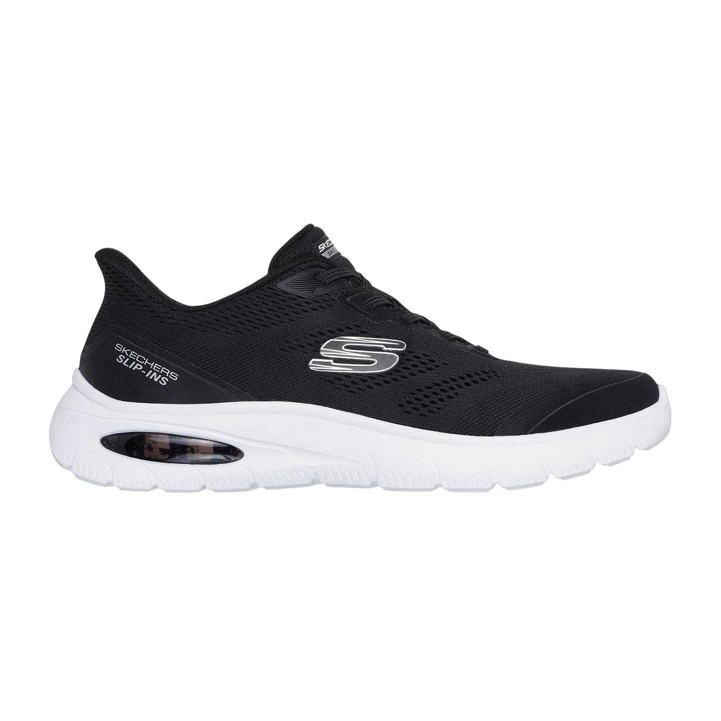 Black - Side - Skechers Mens Slipair Sum Trainers