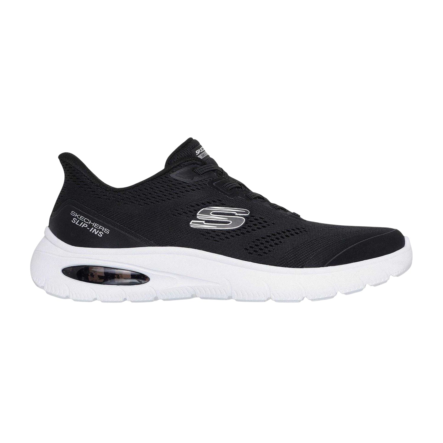 Black - Side - Skechers Mens Slipair Sum Trainers