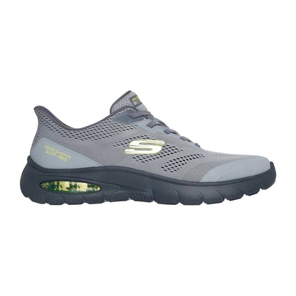 Grey - Side - Skechers Mens Slipair Sum Trainers