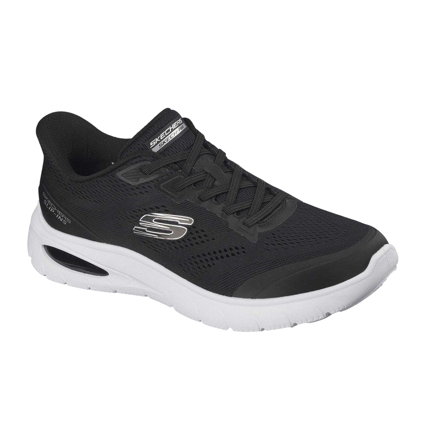 Black - Front - Skechers Mens Slipair Sum Trainers