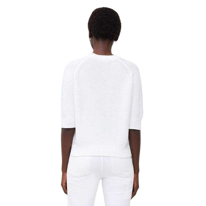 White - Back - French Connection Womens-Ladies Ribbed Relaxed Fit Jumper