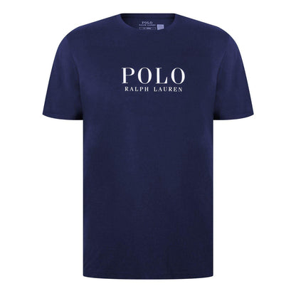 Navy - Pack Shot - Ralph Lauren Mens Polo Logo T-Shirt