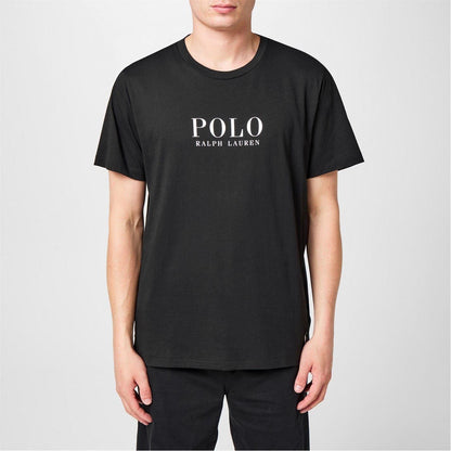 Black - Front - Ralph Lauren Mens Polo Logo T-Shirt