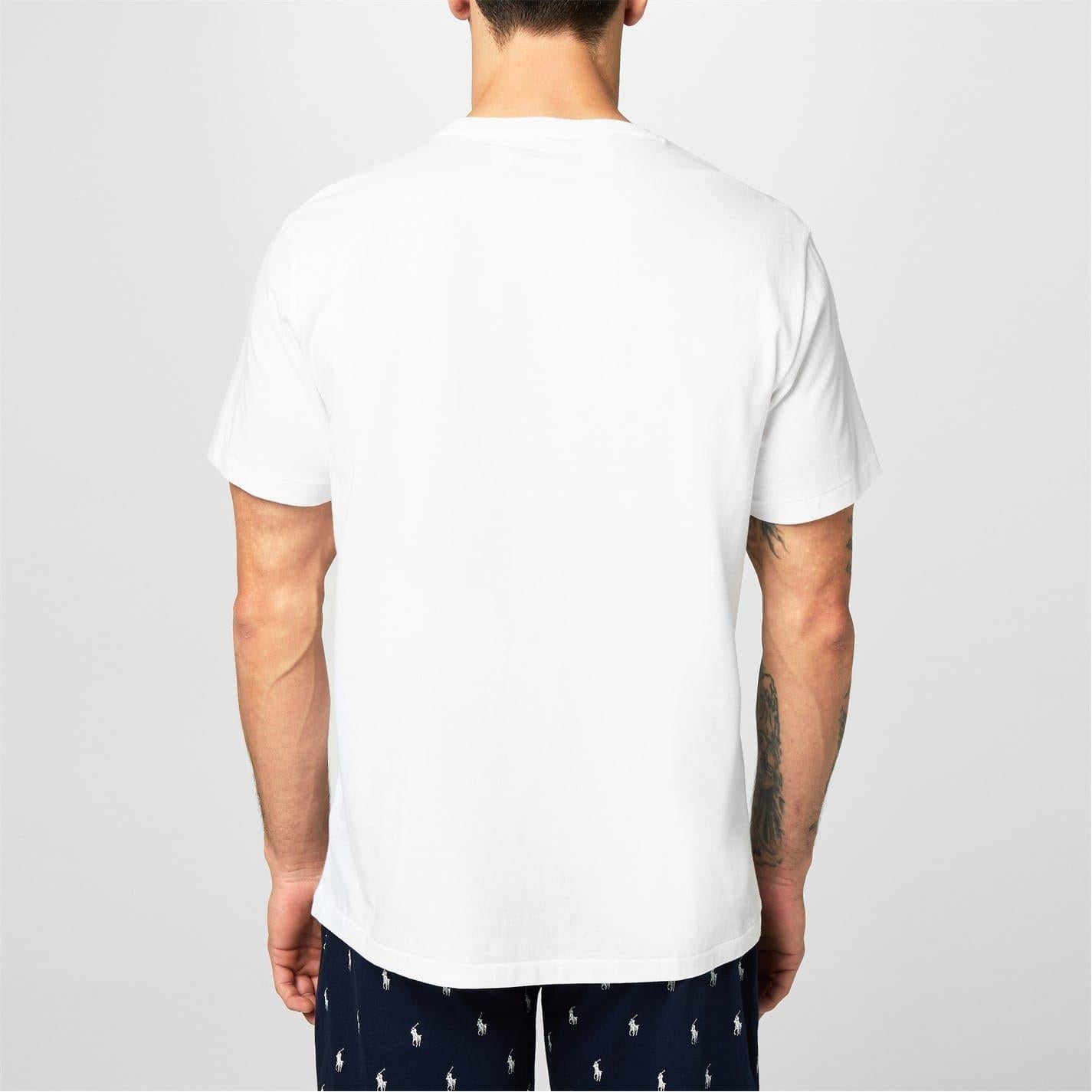 White - Side - Ralph Lauren Mens Polo Logo T-Shirt
