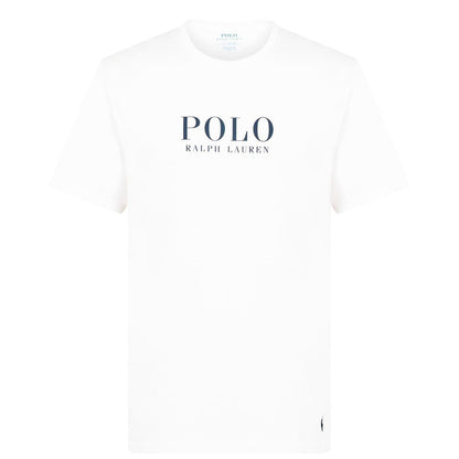 White - Pack Shot - Ralph Lauren Mens Polo Logo T-Shirt