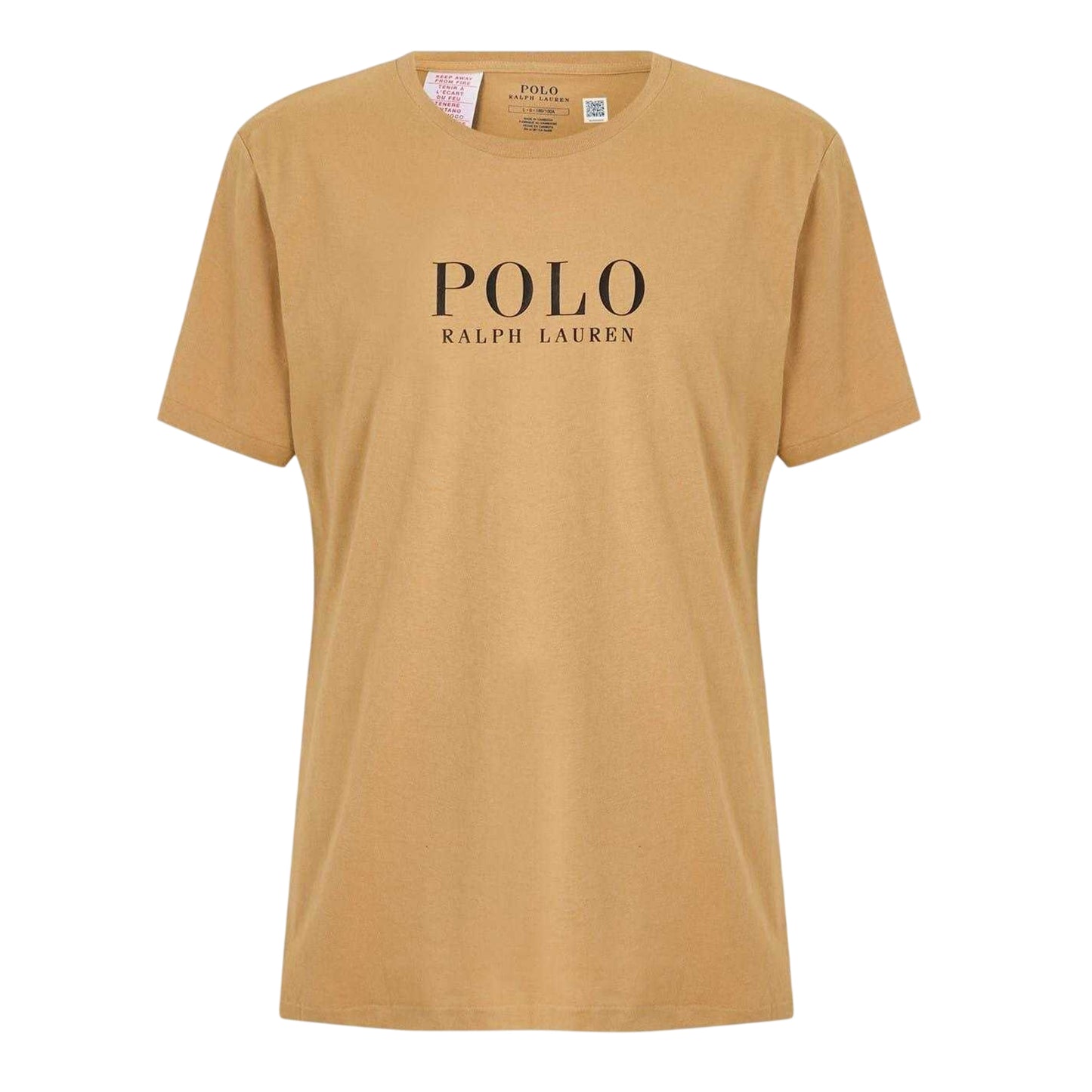 Camel - Front - Ralph Lauren Mens Polo Logo T-Shirt