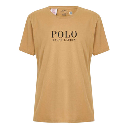 Camel - Front - Ralph Lauren Mens Polo Logo T-Shirt