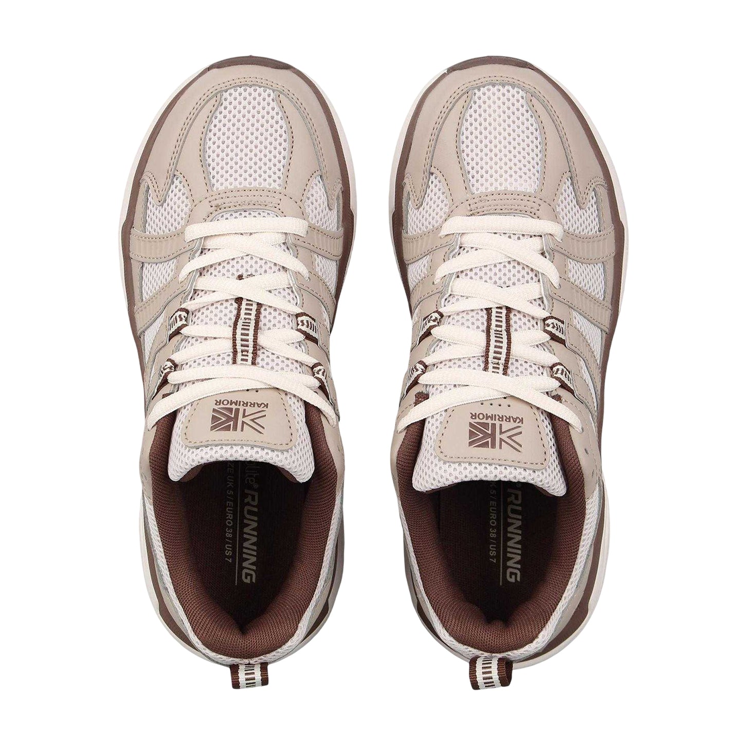 Cream-Stone - Side - Karrimor Mens Reflex Trainers