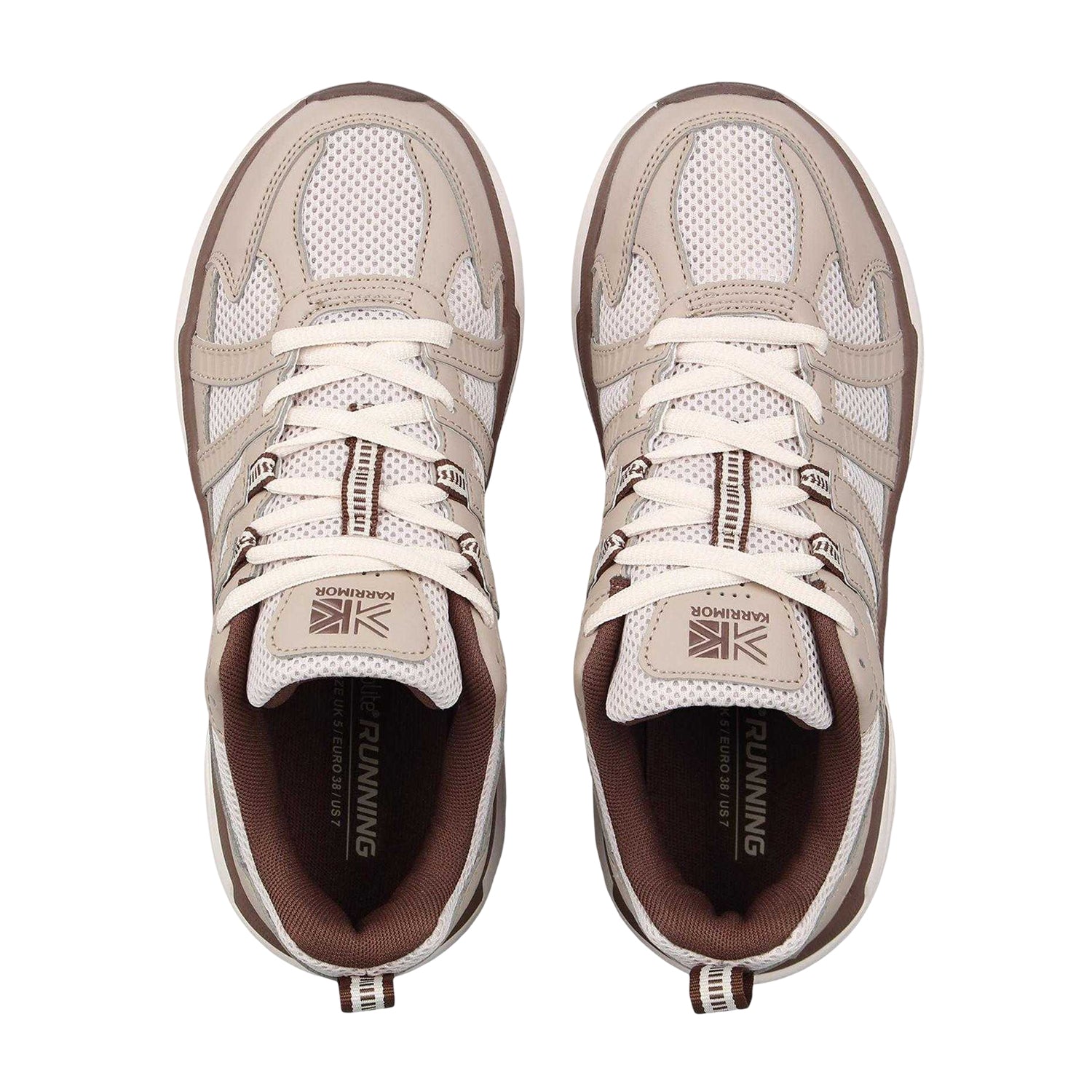 Cream-Stone - Side - Karrimor Mens Reflex Trainers
