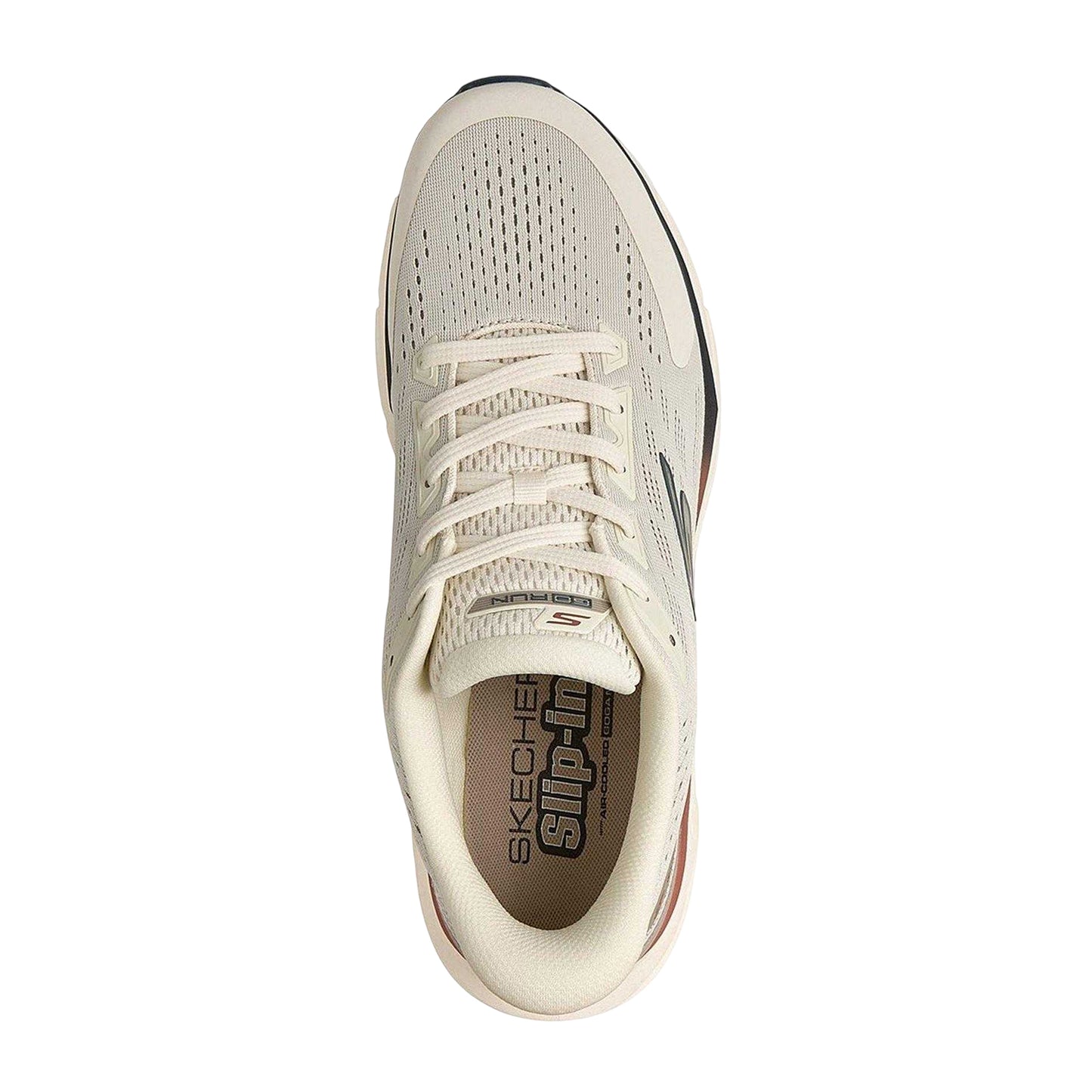 Natural - Lifestyle - Skechers Mens Glide step Vortex Trainers