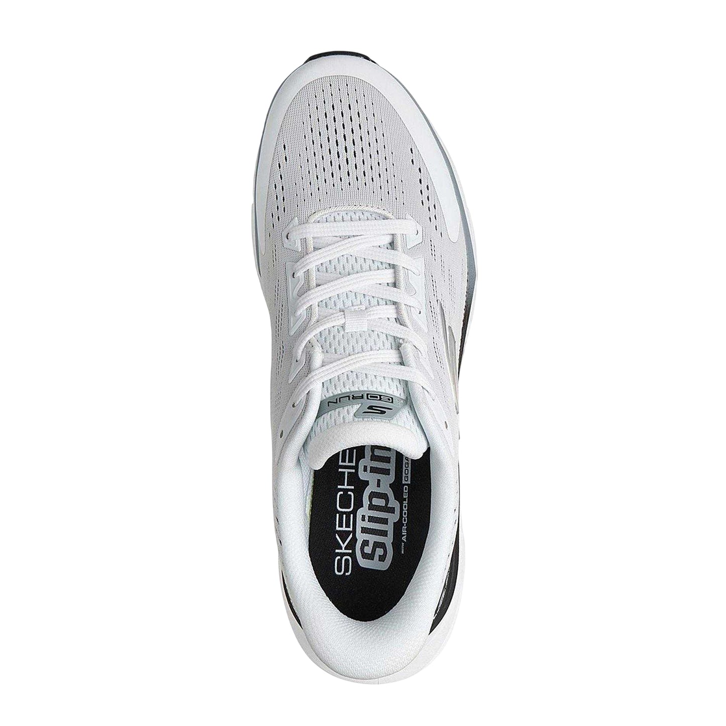White-Black - Lifestyle - Skechers Mens Glide step Vortex Trainers