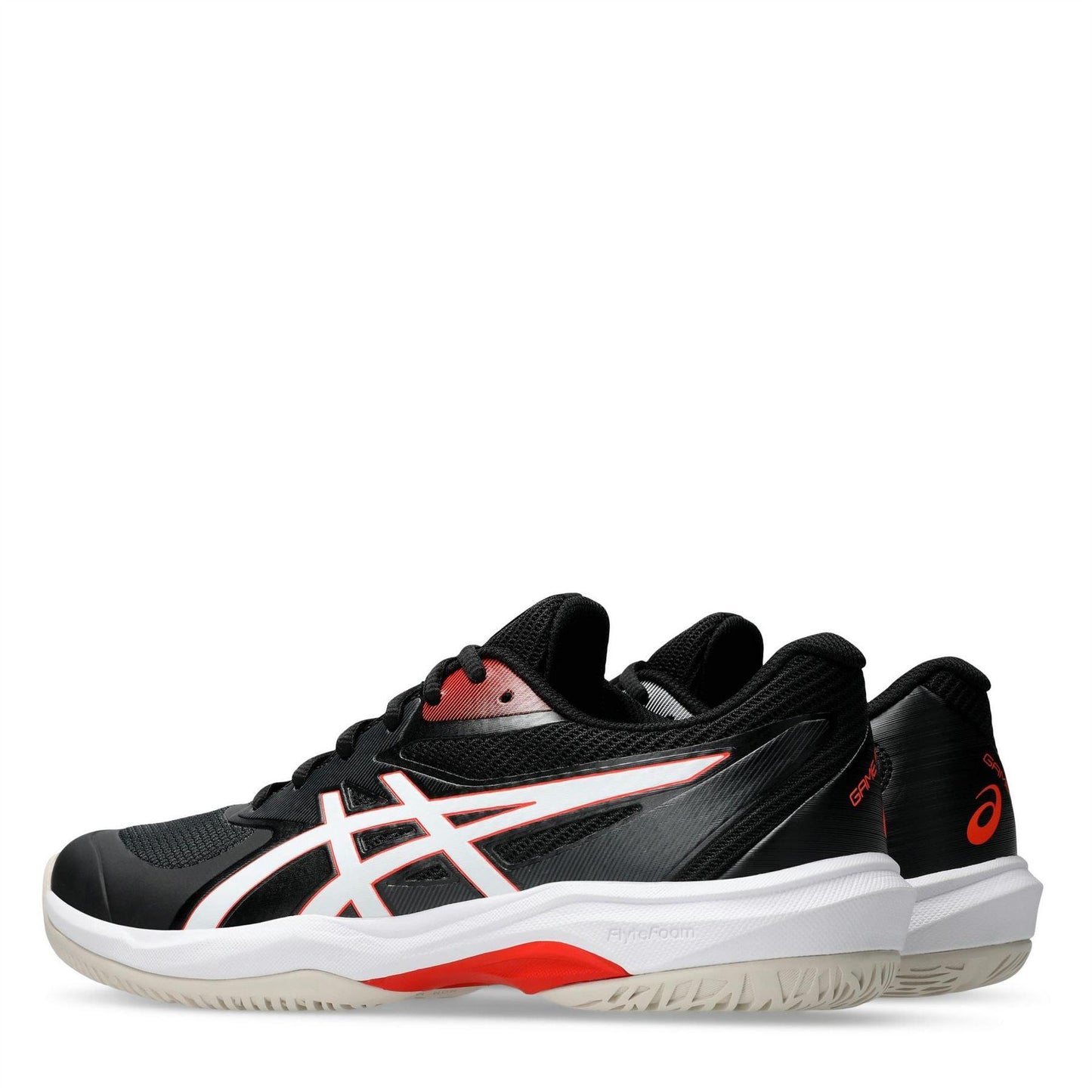 Black-Black Cherry - Pack Shot - Asics Mens Game FF Tennis Shoes